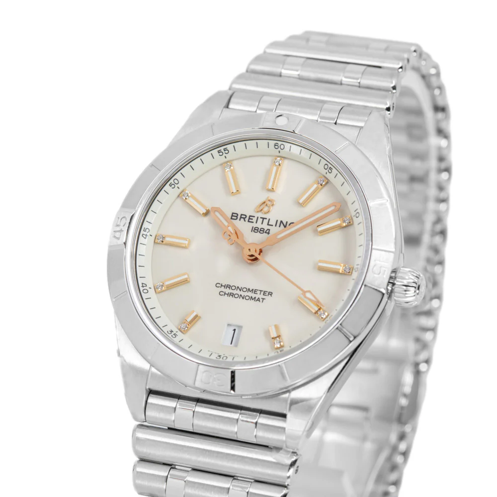 Breitling Ladies A10380101A2A1 Chronomat Diamond Set - Image 10