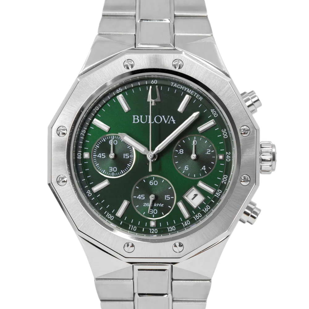 Bulova 96B409 Octagon Chronograph Quartz Men's Watch - Image 2