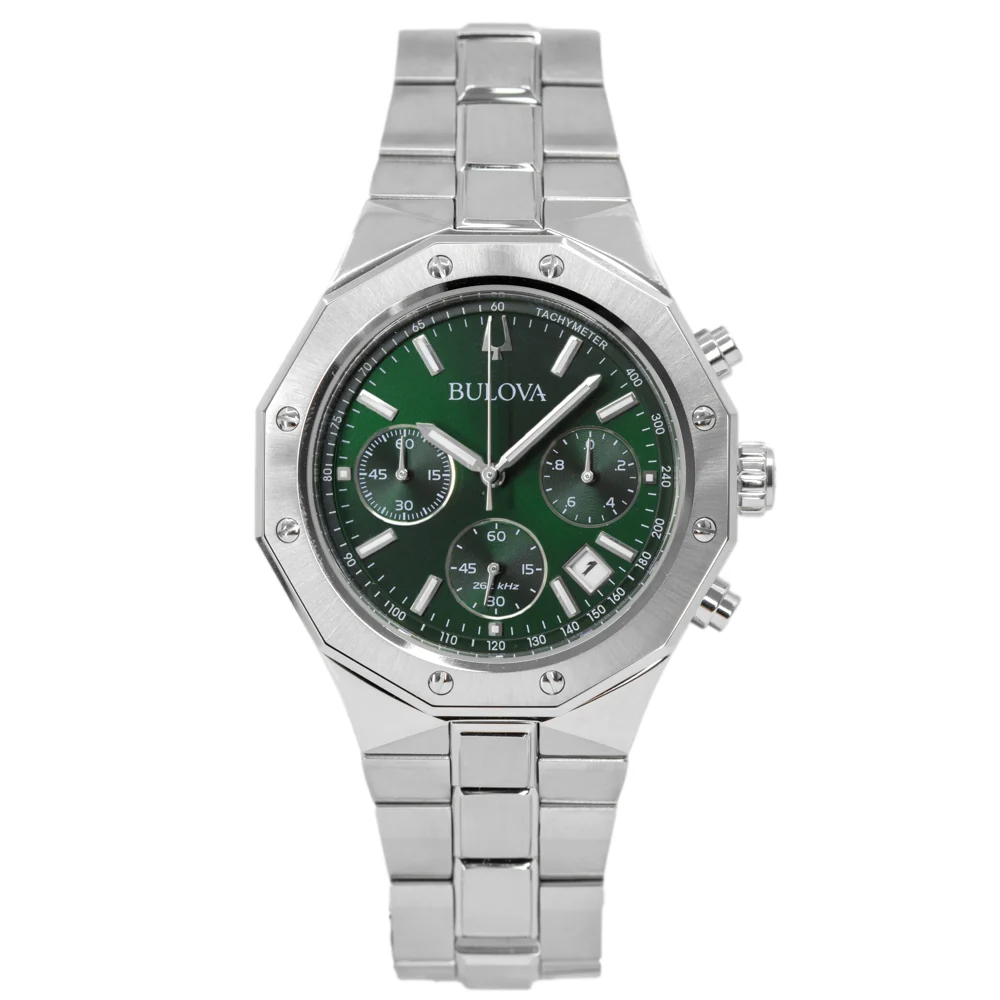 Bulova 96B409 Octagon Chronograph Quartz Men's Watch - Image 3