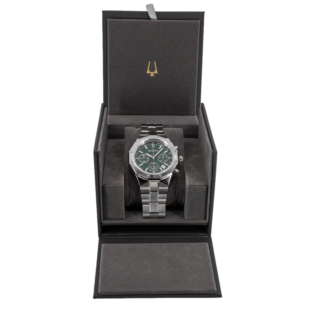 Bulova 96B409 Octagon Chronograph Quartz Men's Watch - Image 8