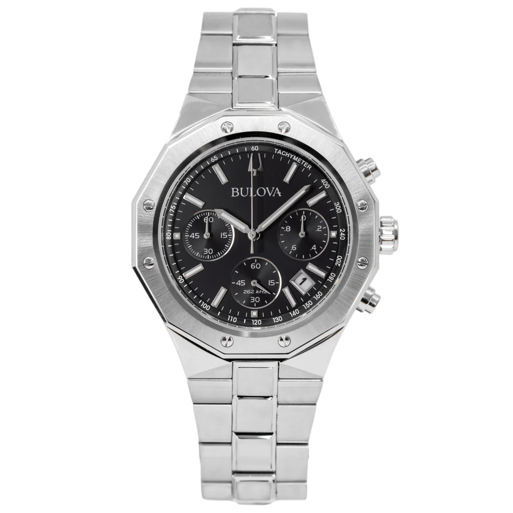 Bulova 96B410 Octagon Chronograph Quartz Men's Watch - Image 3