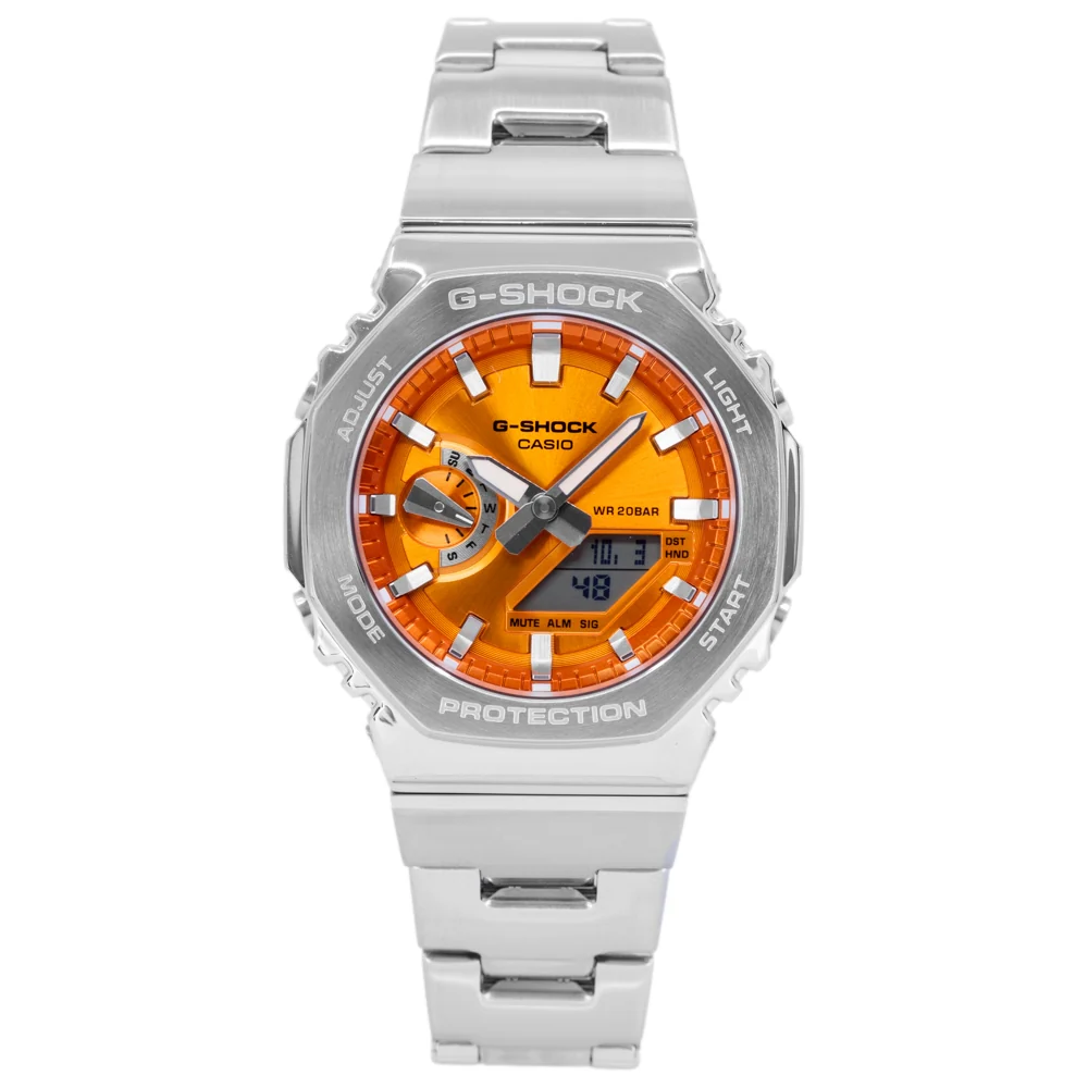 Casio Men's GM-2110D-4AER G-Shock Orange Dial Quartz - Image 2