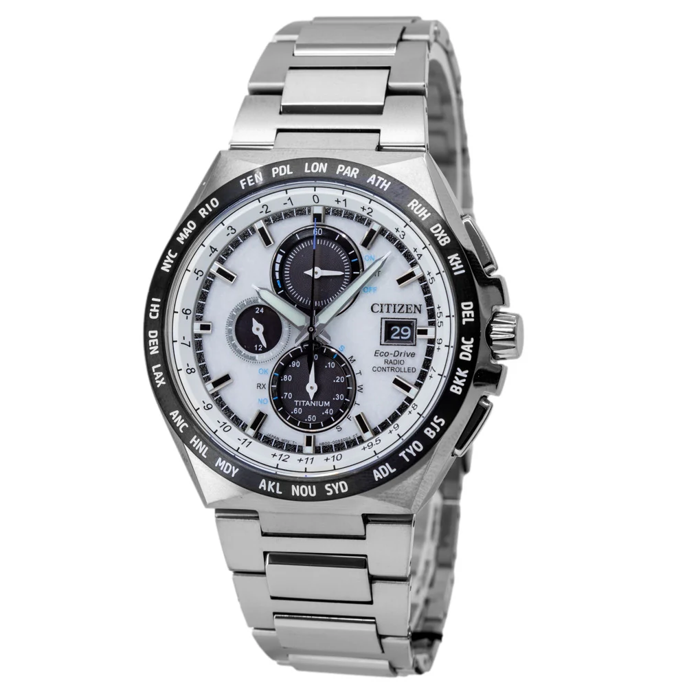 Citizen AT8238-84A Super Titanium Radio Eco-Drive Chrono