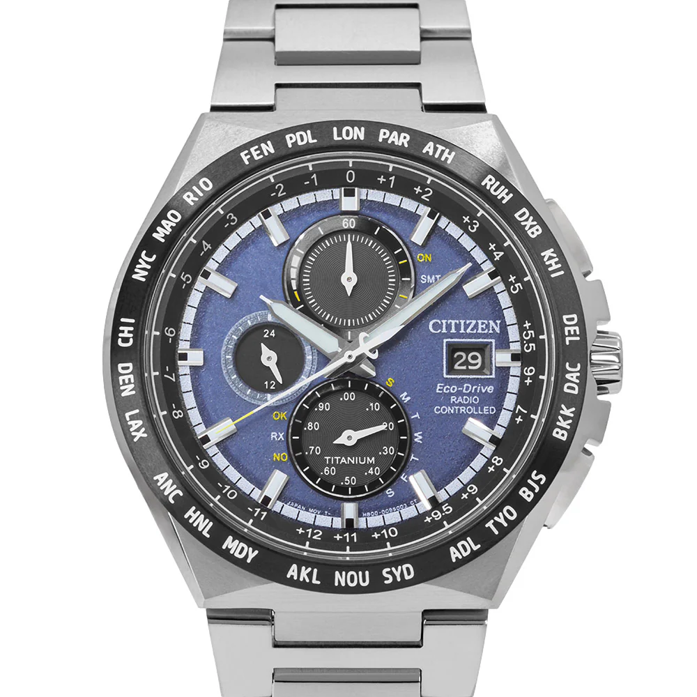 Citizen AT8238-84L Super Titanium Radio Eco-Drive Chrono - Image 2