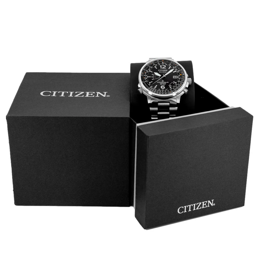 Citizen Men's CB0230-81E Pilot Super Titanium Date Eco-Drive - Image 6