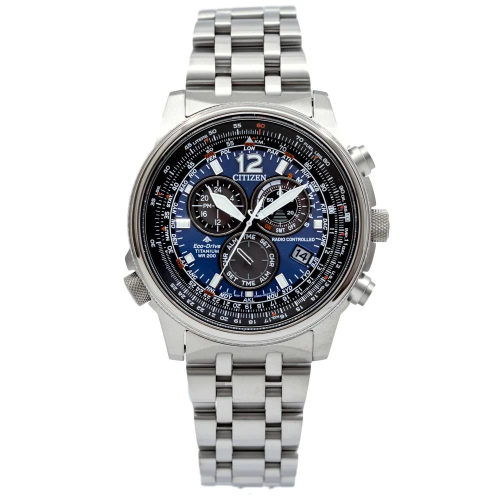Citizen Men's CB5850-80L Chrono Pilot Super Titanio Watch - Image 2