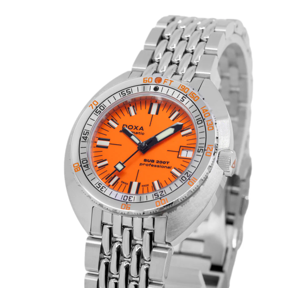 Doxa 804.10.351.10 SUB 200T Professional Orange Dial Auto - Image 10