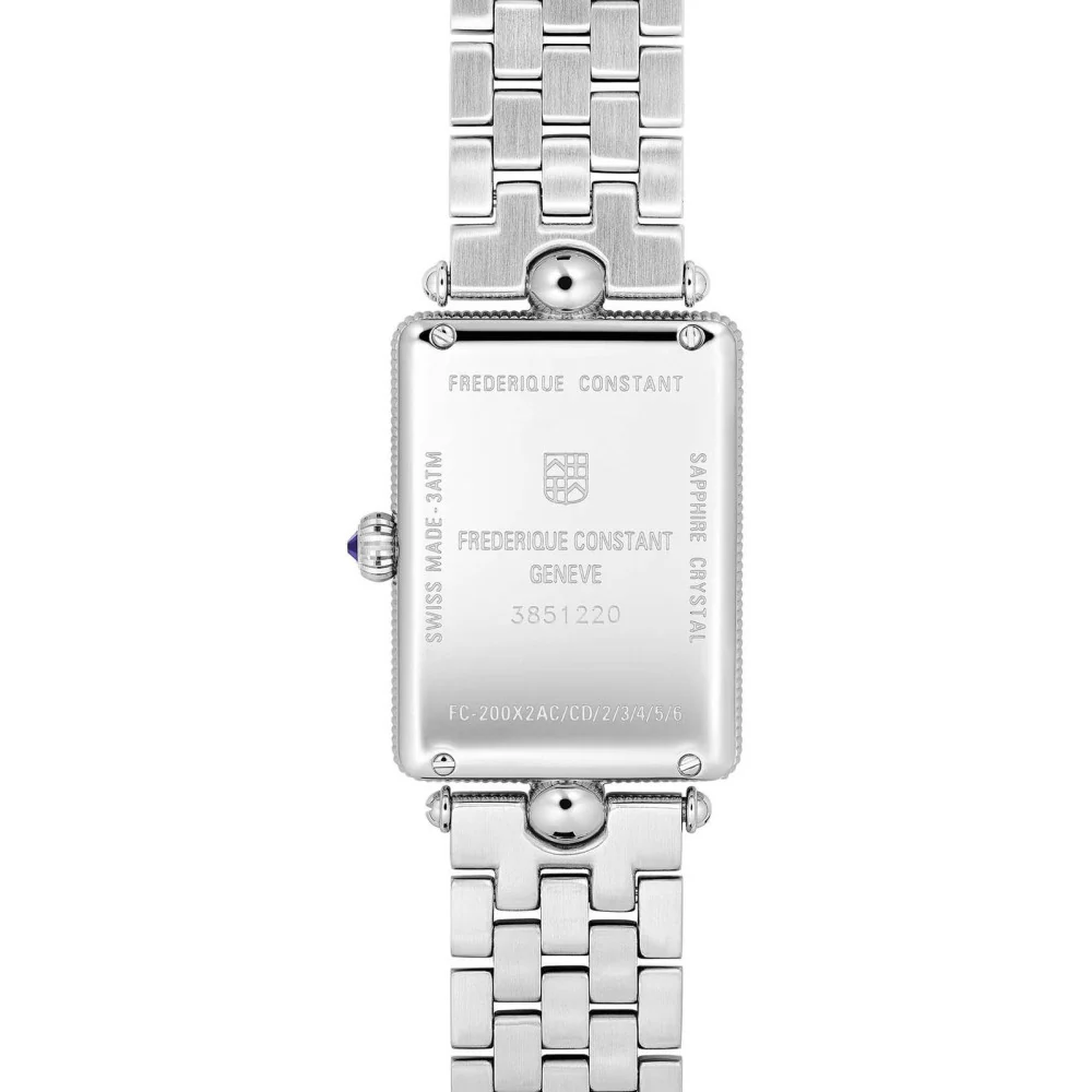 Frederique Constant FC-200MPW2AC6B Classics Quartz Art Déco Carrée Woman's Watch - Image 2