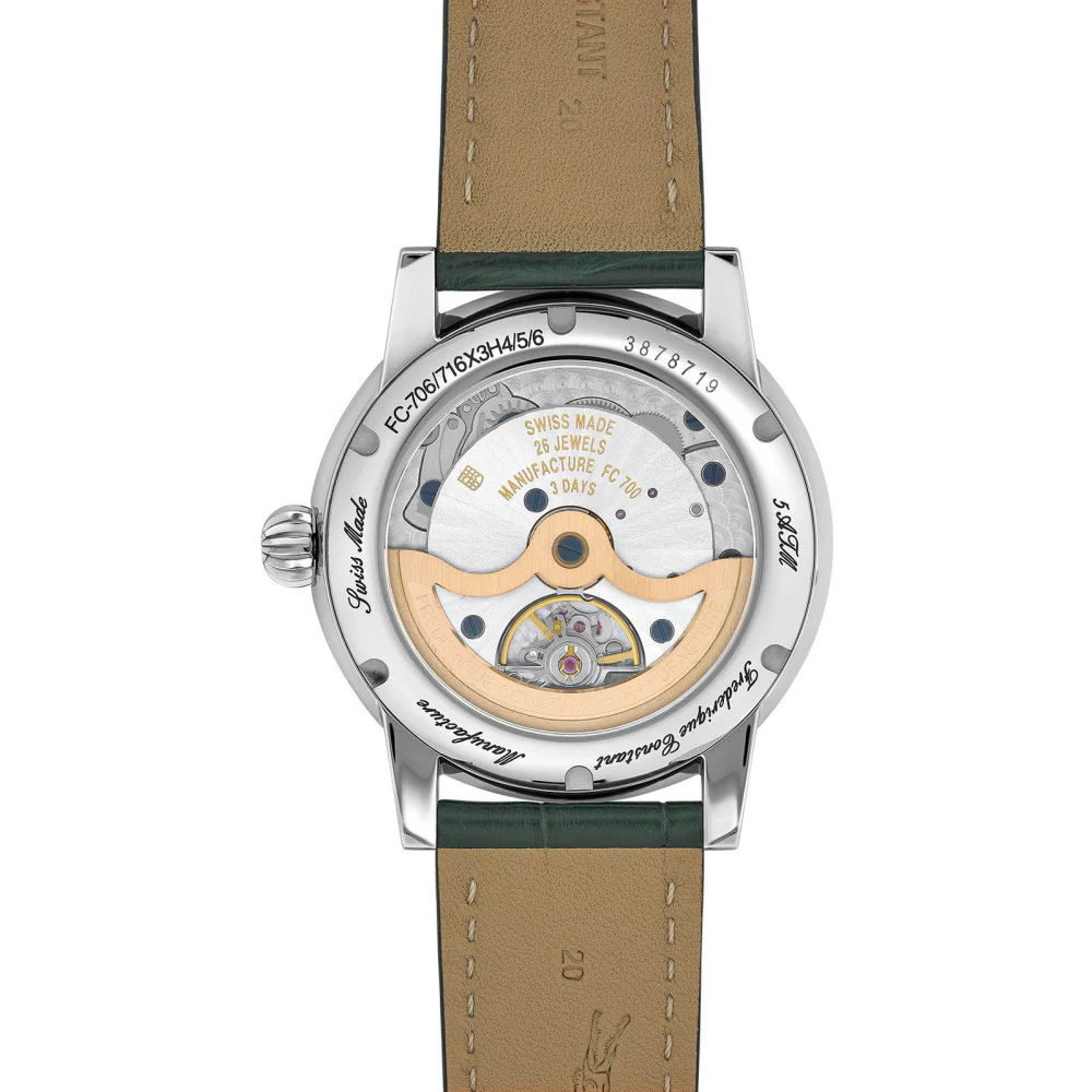 Frederique Constant FC-716GR3H6 Manufacture Automatic Classic Moonphase Date Men's Watch - Image 3