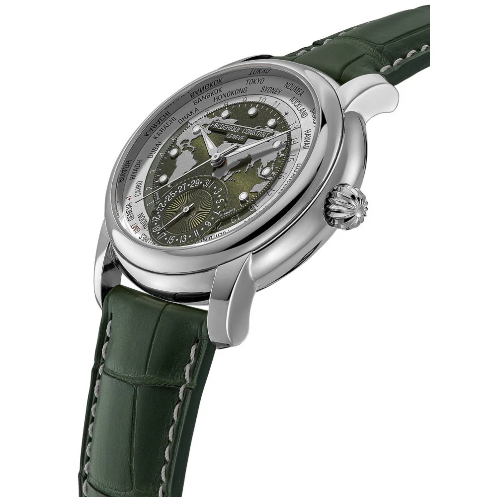 Frederique Constant FC-718KWM4H6 Classics Worldtimer Manufacture Automatic Men's Watch - Image 3