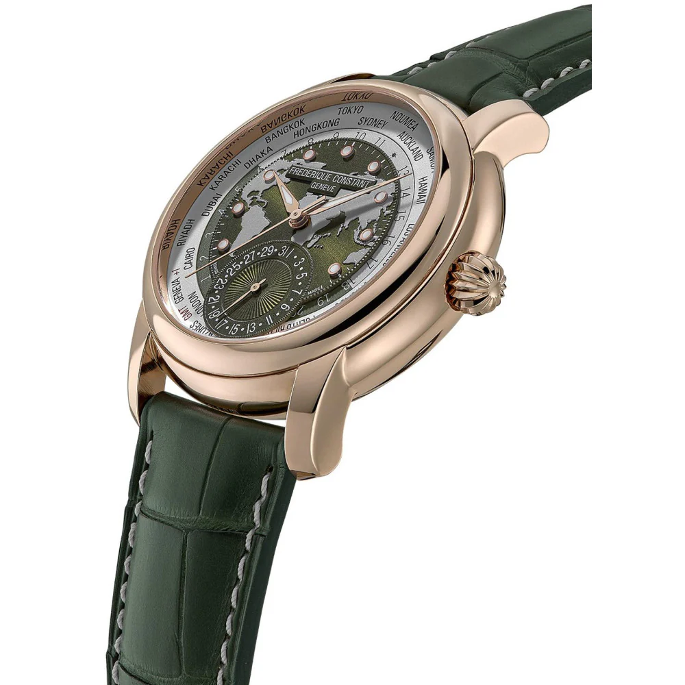 Frederique Constant FC-718KWWM4H9 Classic Worldtimer Manufacture Automatic Men's Watch - Image 3