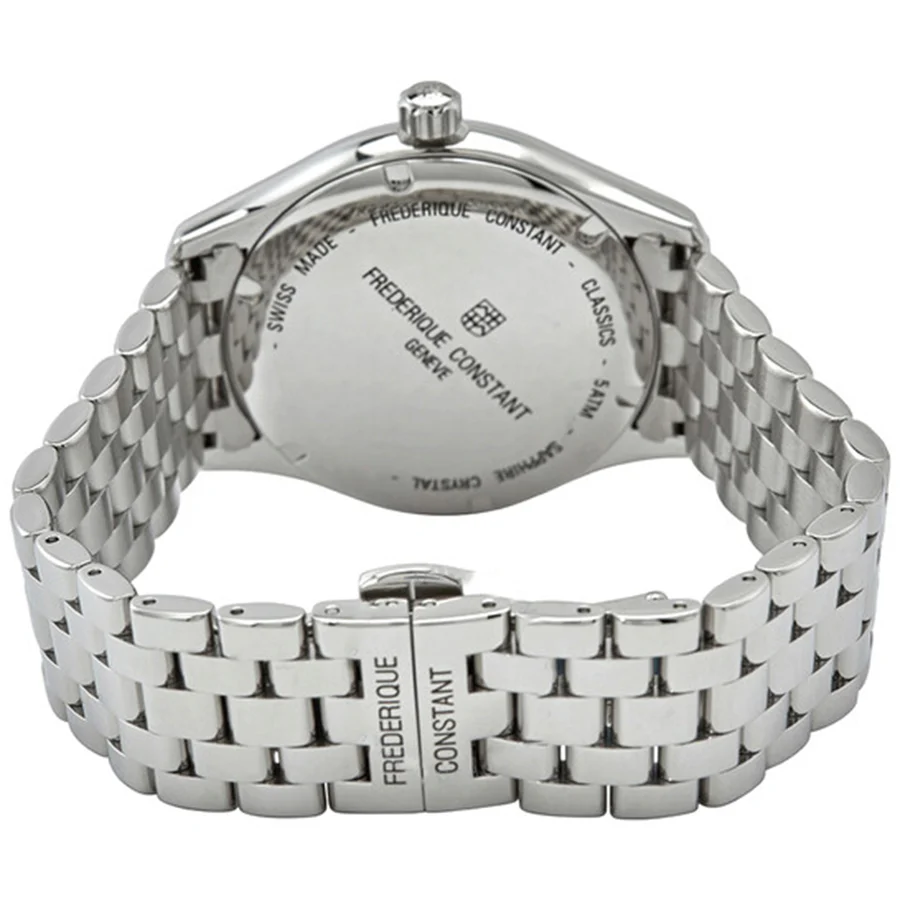 Frederique Constant Men's FC-303SS5B6B Silver Dial Watch - Image 3