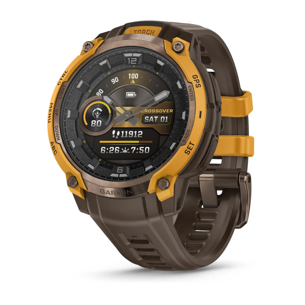 Garmin 010-03398-01 Instinct® Crossover AMOLED Quartz Men's Watch