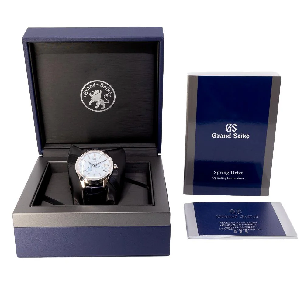 Grand Seiko Men's SBGA407G Elegance Blue Dial Watch - Image 10