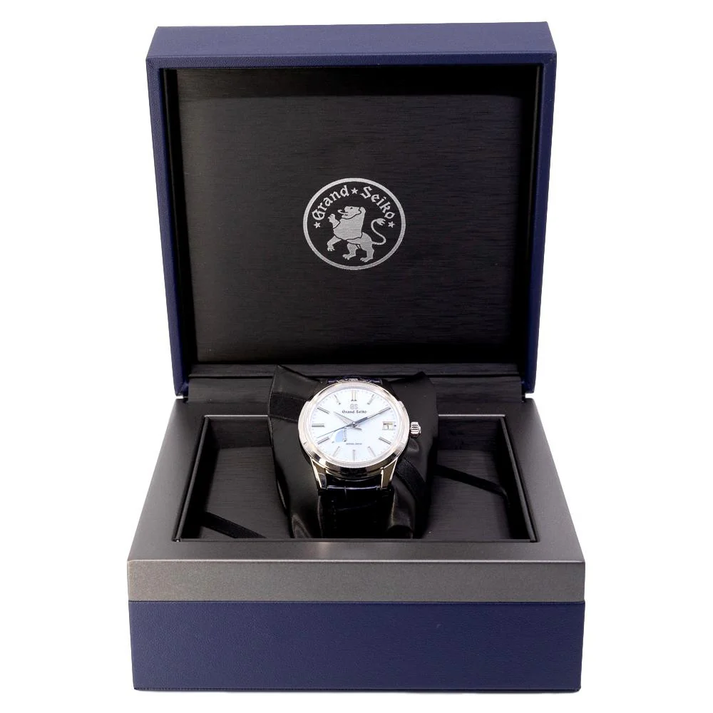 Grand Seiko Men's SBGA407G Elegance Blue Dial Watch - Image 8