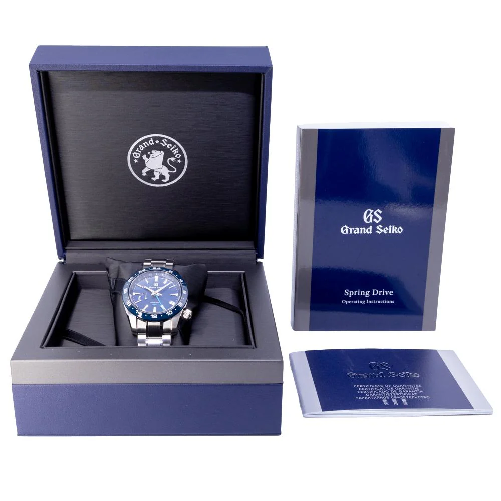Grand Seiko Men's SBGE255G Sport GMT Blue Dial Watch - Image 9