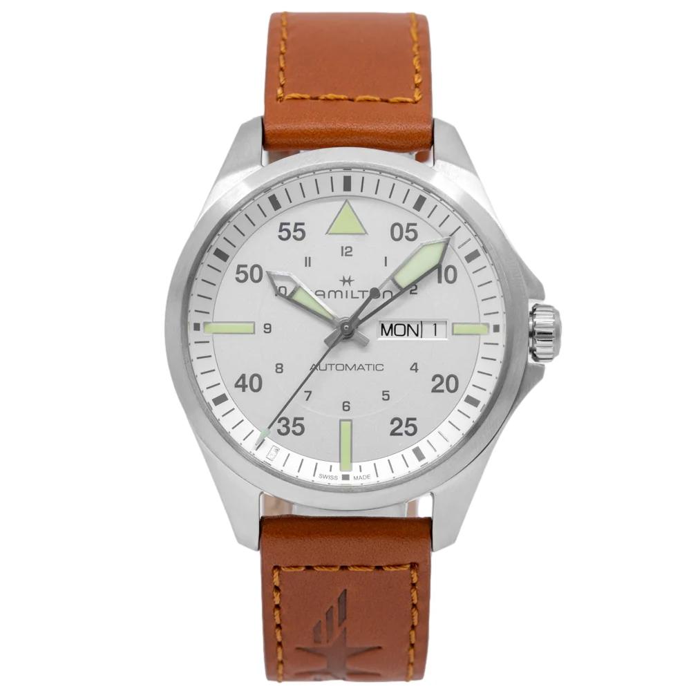 Hamilton H64635550 Khaki Aviation Pilot White Dial Automatic - Image 3