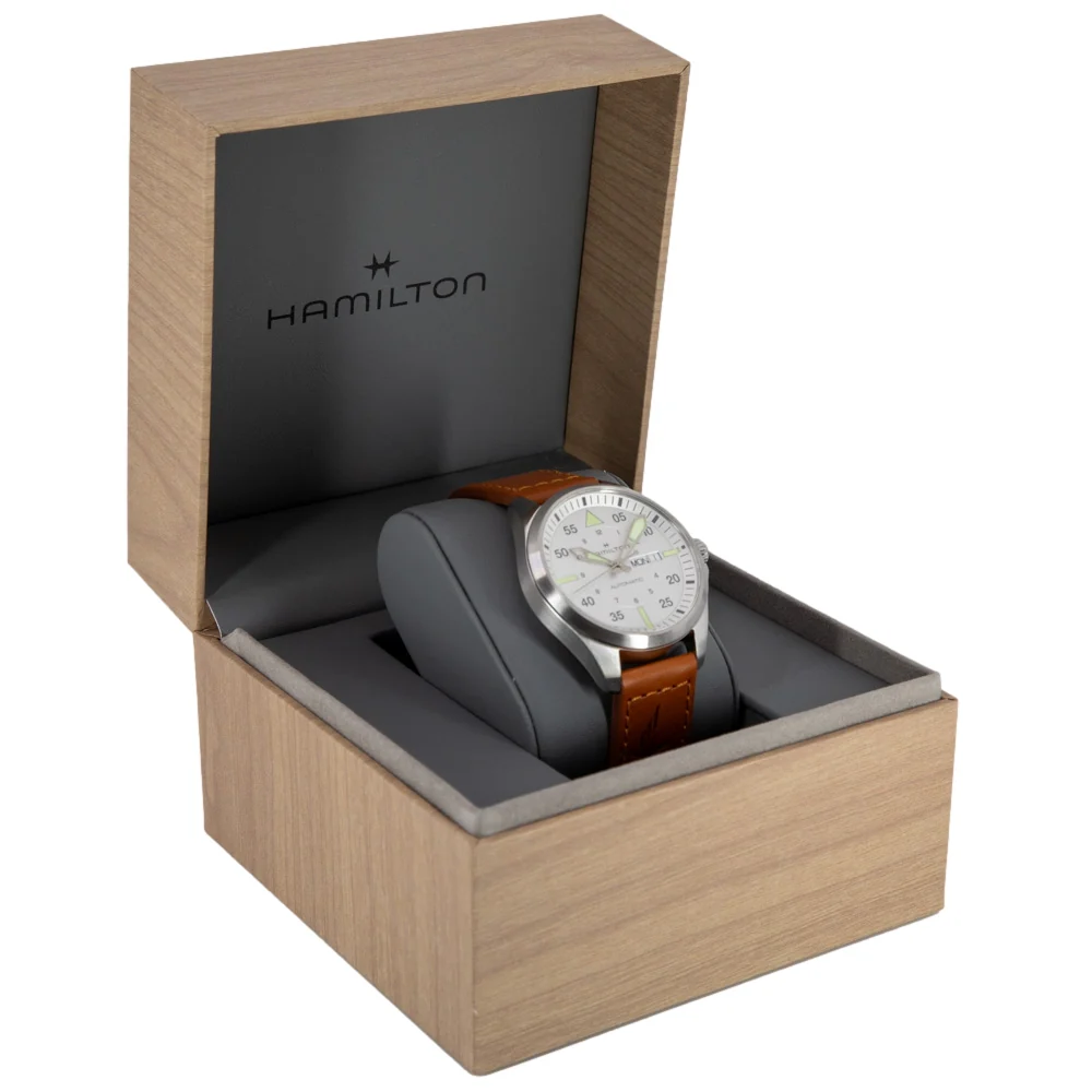 Hamilton H64635550 Khaki Aviation Pilot White Dial Automatic - Image 9