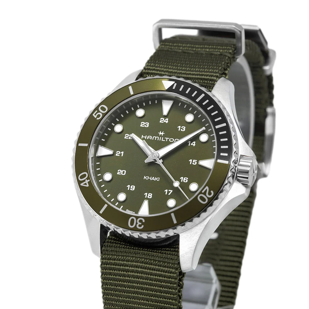 Hamilton H82241961 Khaki Navy Scuba Green Dial Quarzo - Image 10