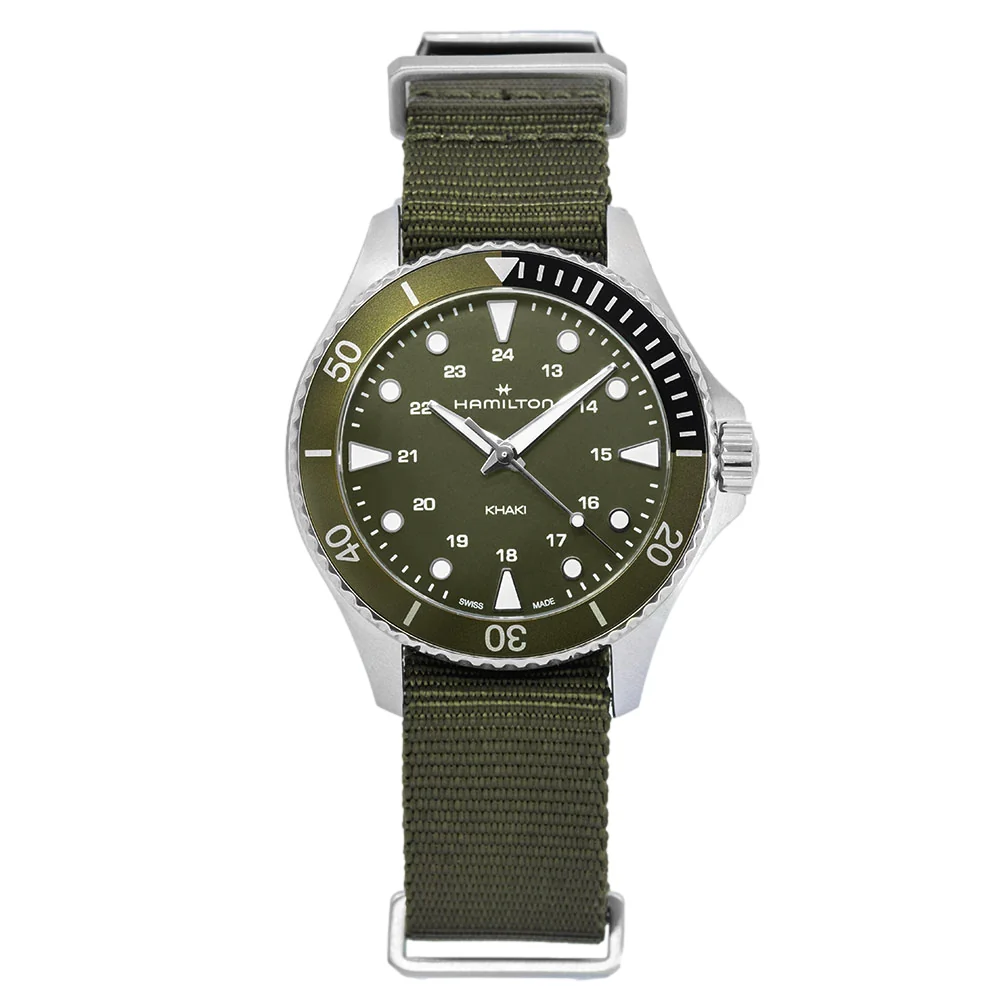 Hamilton H82241961 Khaki Navy Scuba Green Dial Quarzo - Image 2
