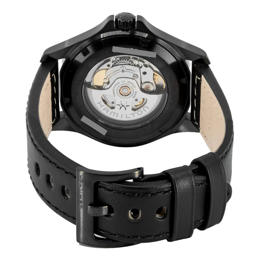 Hamilton Men's H64465733 Khaki Field King Day Date Watch - Image 4