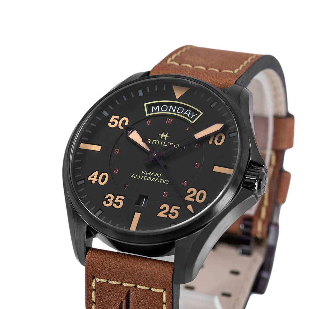 Hamilton Men's H64605531 Khaki Pilot Day Date Auto - Image 10