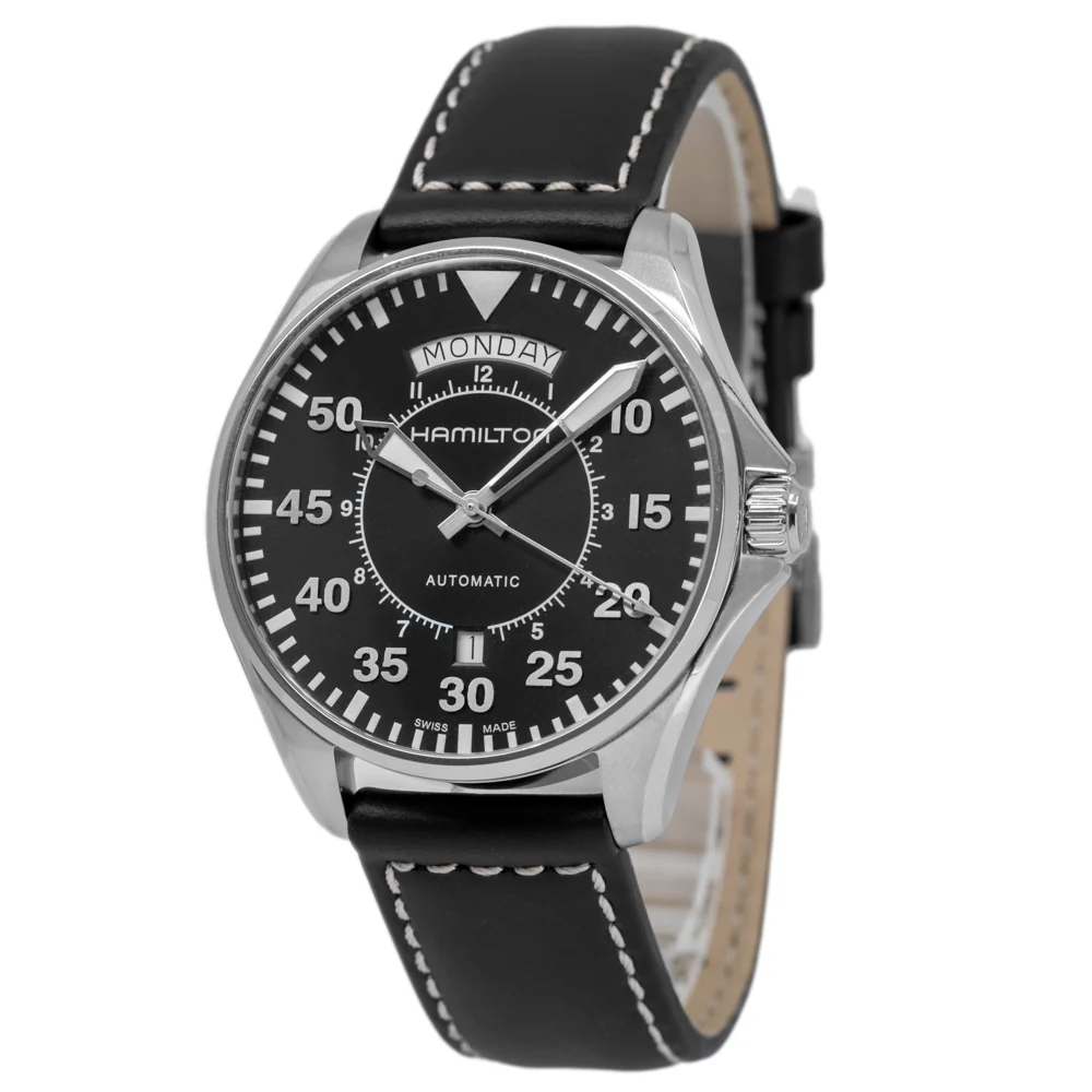 Hamilton Men's H64615735 Khaki Aviation Pilot Day Date Watch