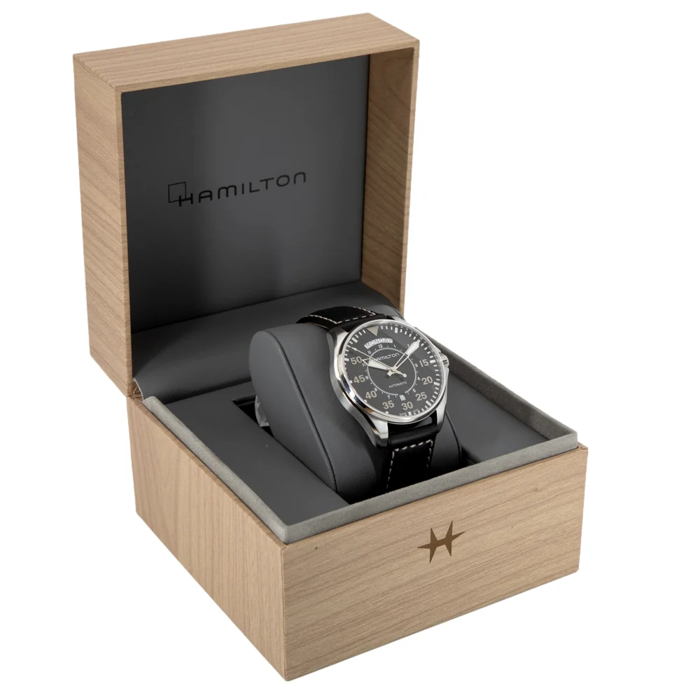 Hamilton Men's H64615735 Khaki Aviation Pilot Day Date Watch - Image 9