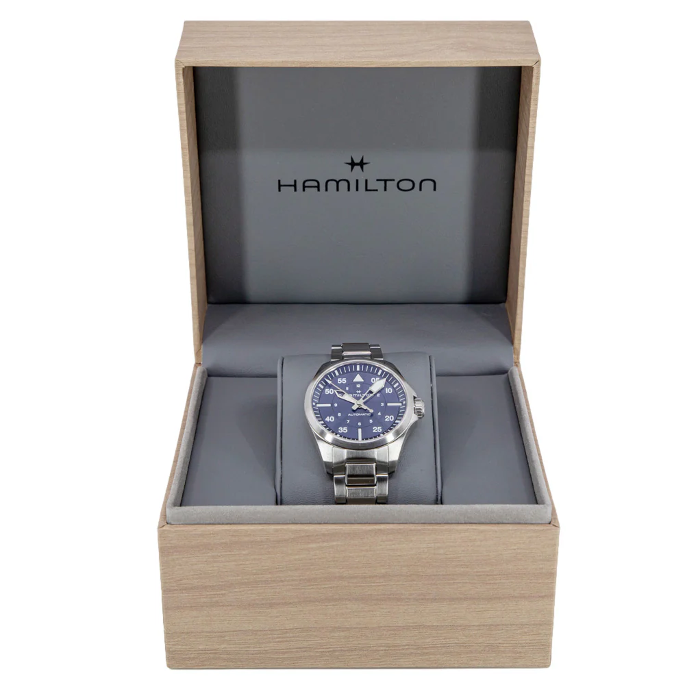 Hamilton Men's H64635140 Khaki Aviation Pilot Blue Dial Auto - Image 8