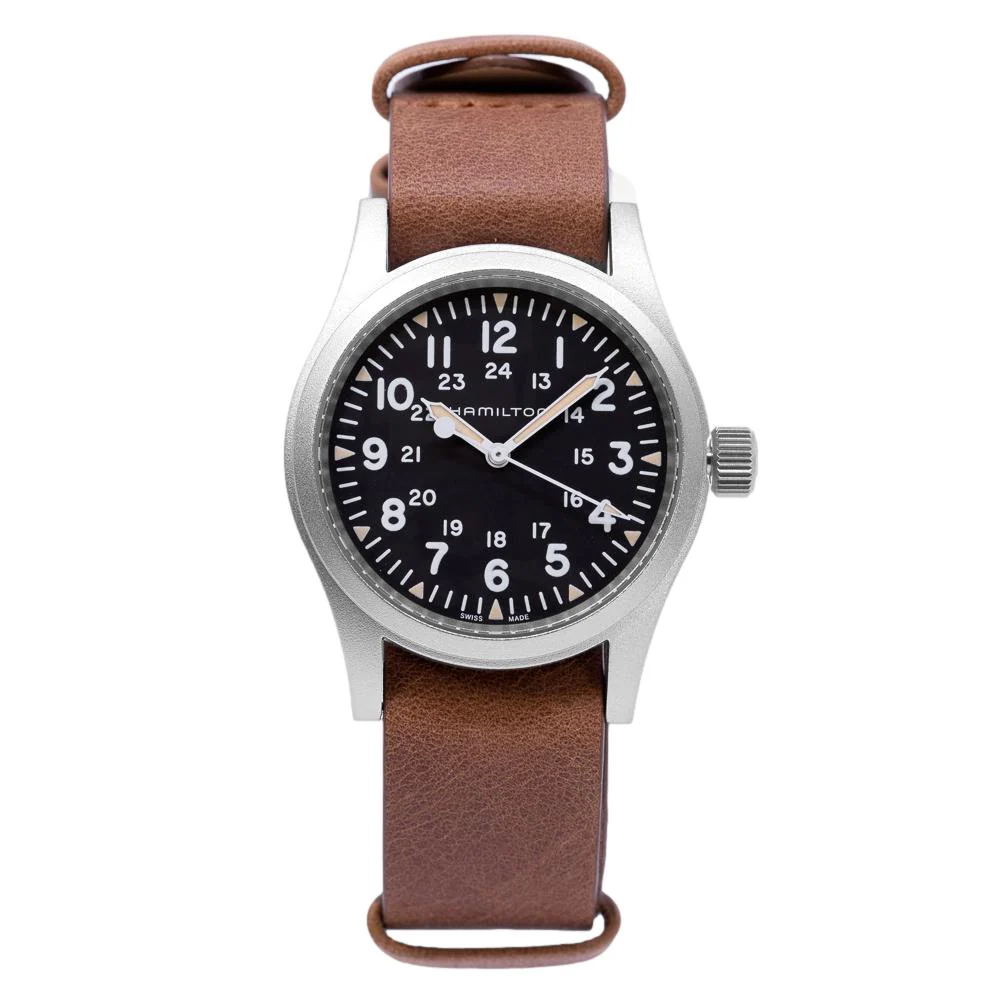 Hamilton Men's H69439531 Khaki Field Black Dial Watch - Image 2