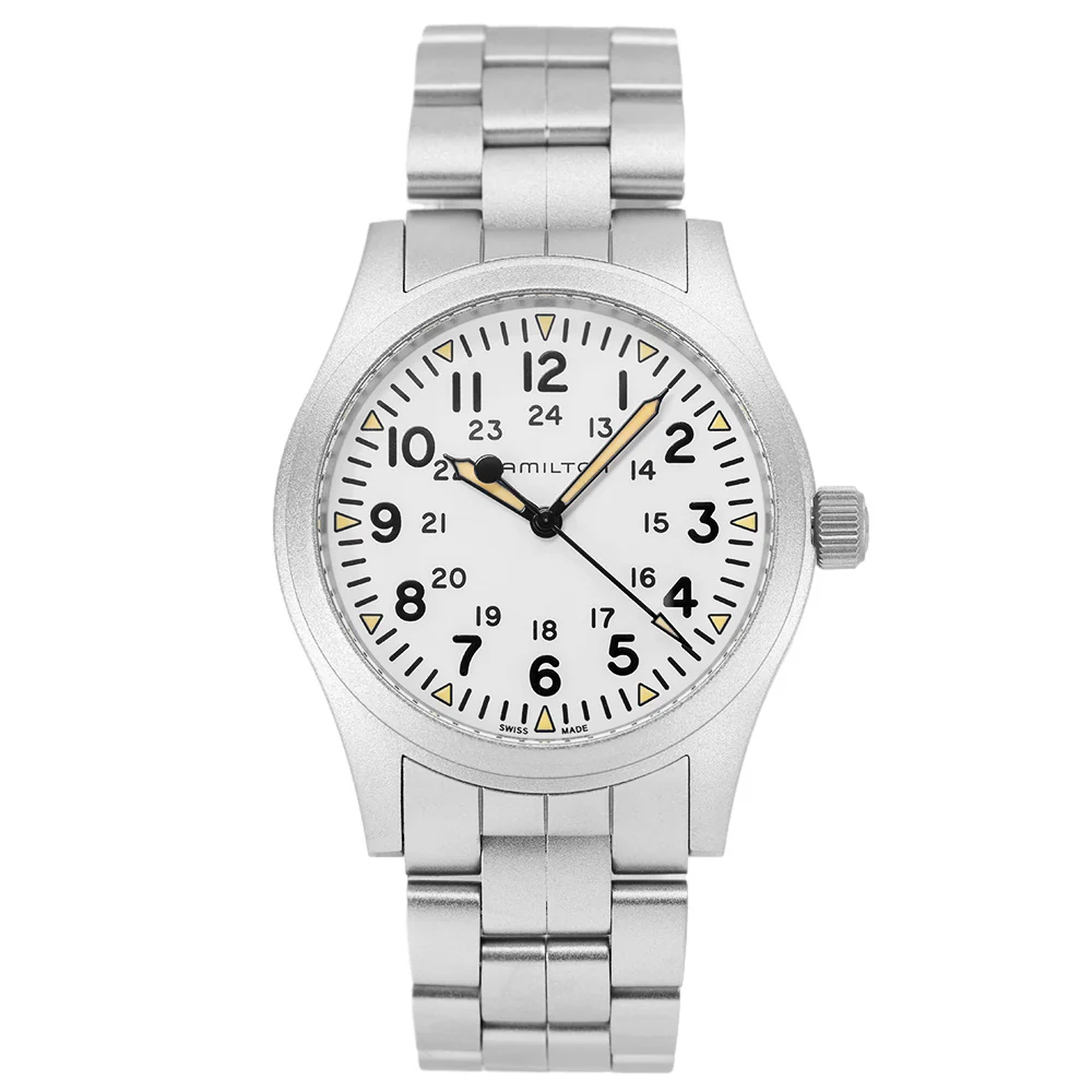 Hamilton Men's H69529113 Khaki Field Mechanical 42mm Watch - Image 3