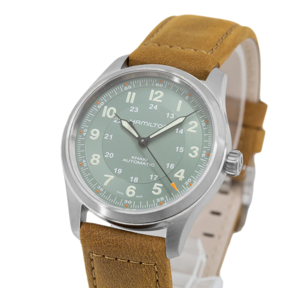 Hamilton Men's H70205860 Khaki Field Titanium Auto - Image 4