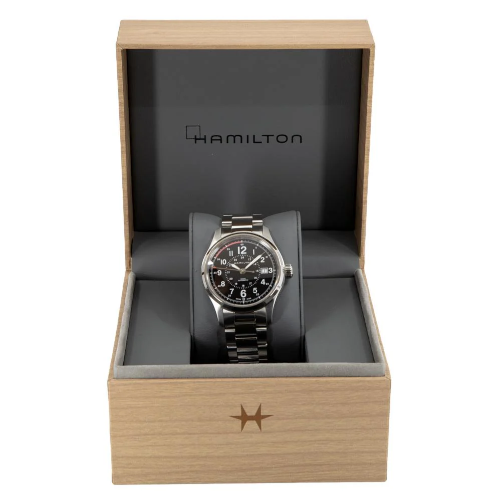 Hamilton Men's H70595133 Khaki Field Date Display Watch - Image 8