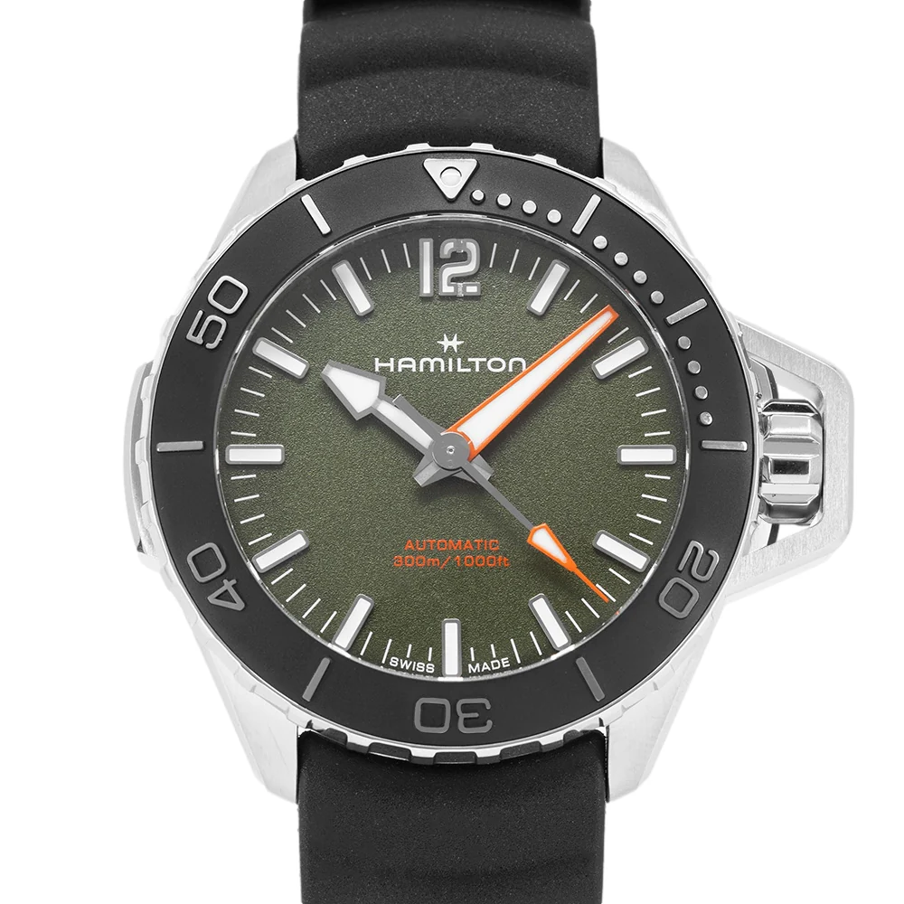 Hamilton Men's H77455360 Khaki Navy Frogman Auto - Image 2