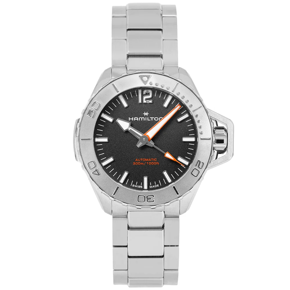 Hamilton Men's H77485130 Khaki Navy Frogman Auto - Image 3
