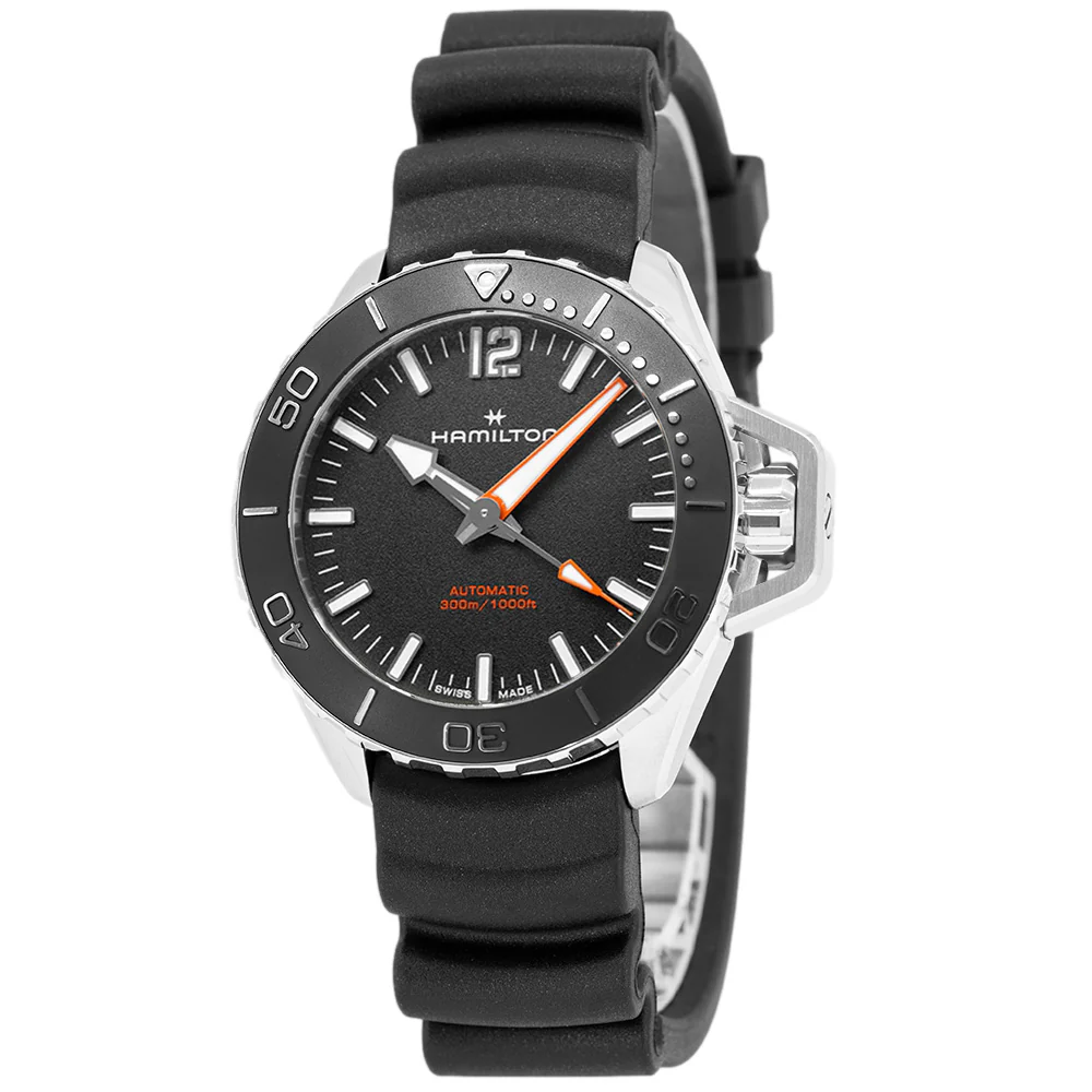 Hamilton Men's H77825330 Khaki Navy Frogman Auto
