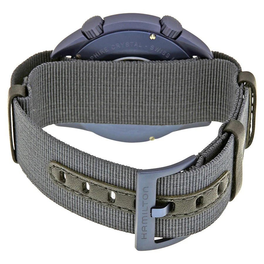 Hamilton Men's H80495845 Khaki Aviation Blue Dial Watch - Image 3