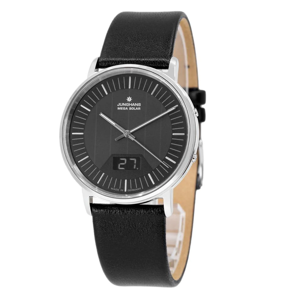 Junghans 56/4220.00 Milano Mega Solar Black Dial Watch