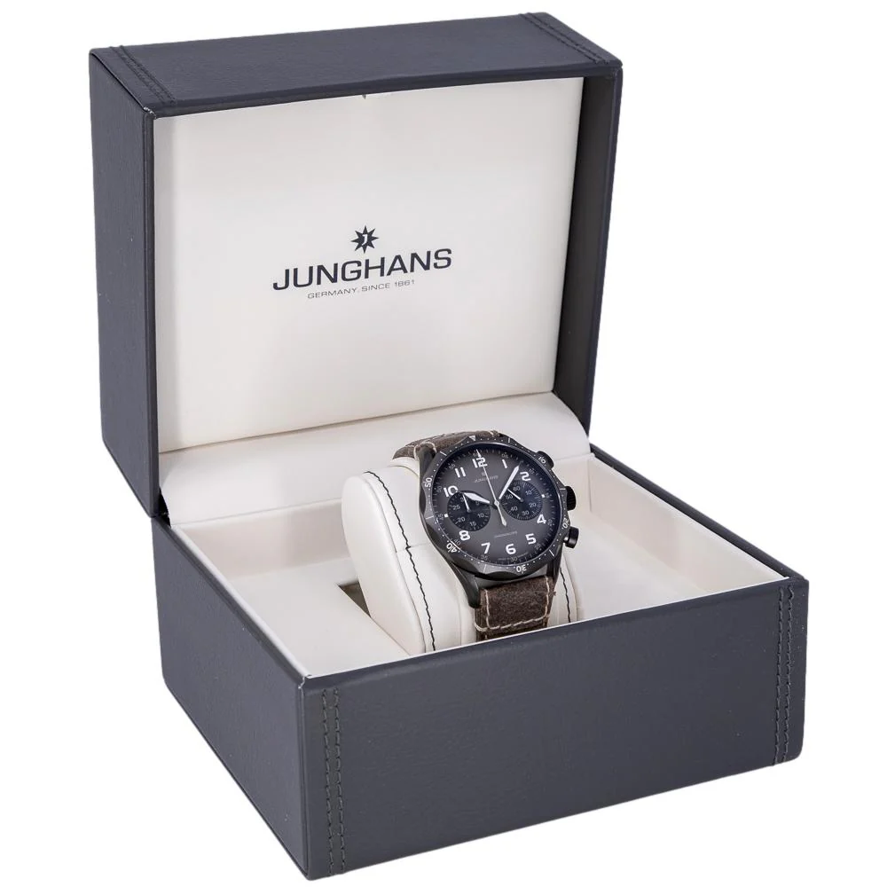 Junghans Men's 027379400 Meister Pilot Brown Watch - Image 8