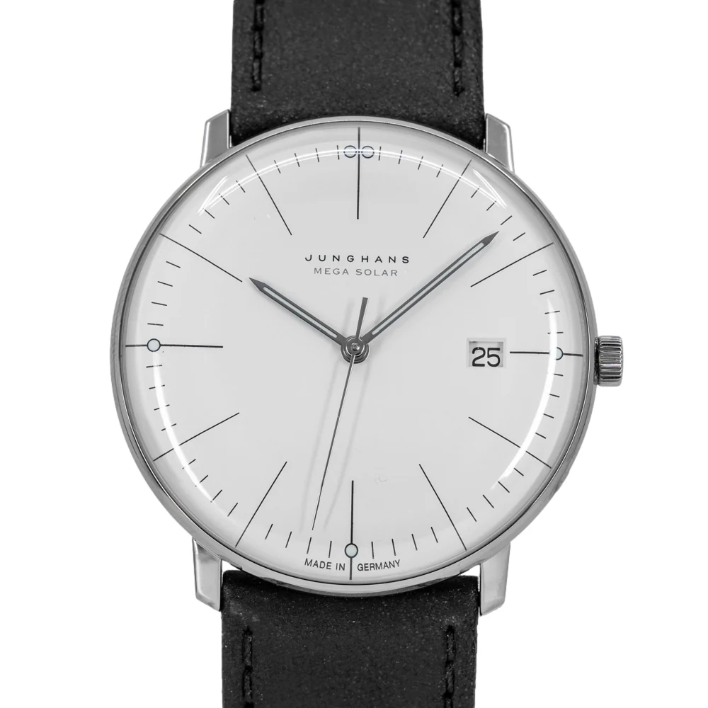 Junghans Men's 59/2020.02 Max Bill MEGA 38mm Solar.. - Image 2