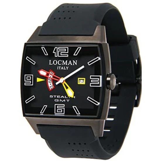 Locman 0300BKBKFYLRSIK Stealth Quartz Men's Watch