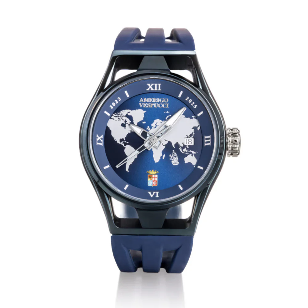 Locman 0537B02S-BLAMVESB Montecristo Automatic Amerigo Vespucci Men's Watch