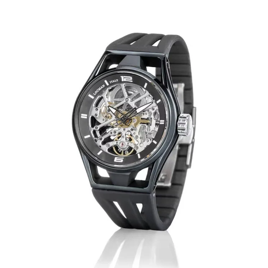 Locman 0538K01S-BKBKGYSK Montecristo Automatic Men's Watch