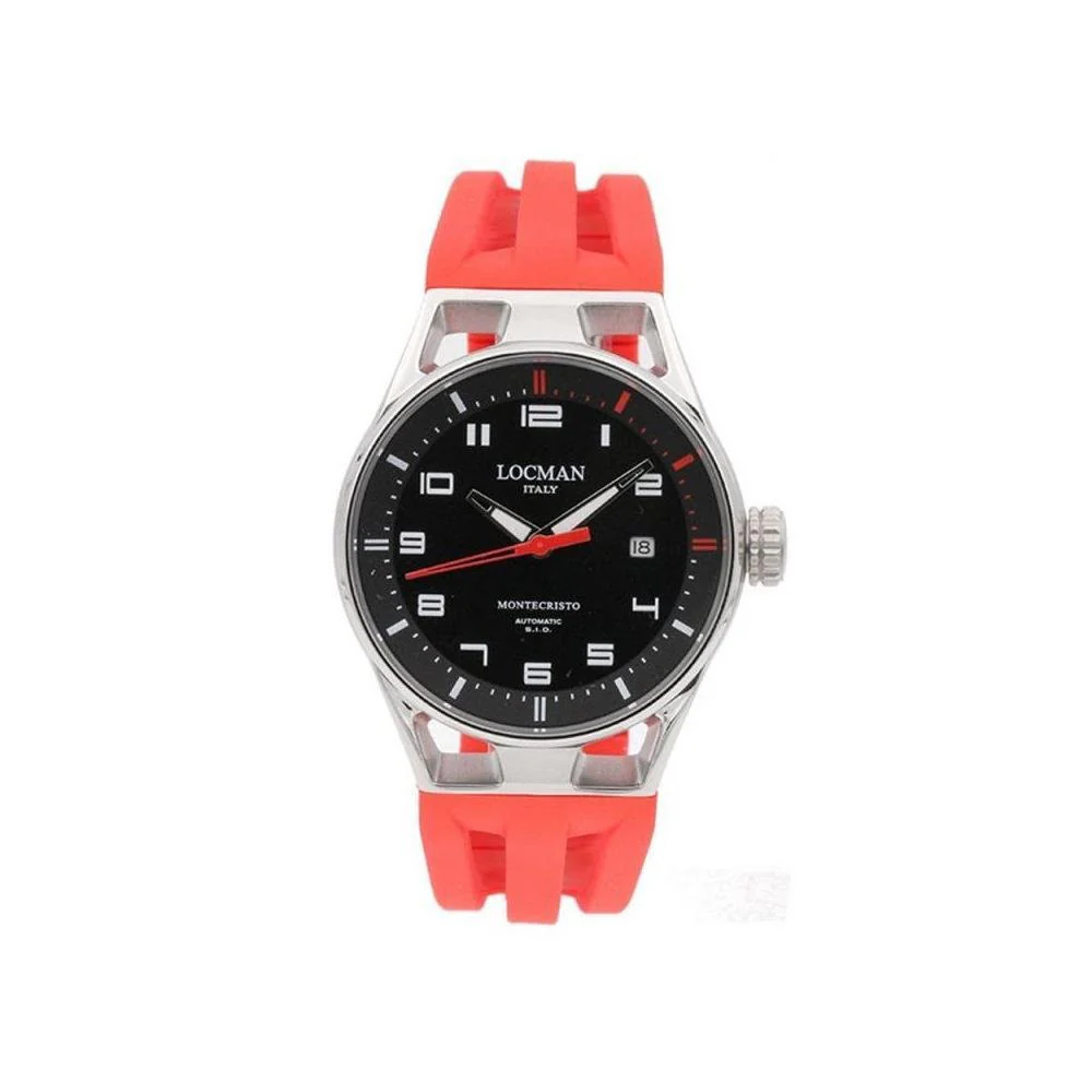 Locman 0541A01S-00BKRDSR Montecristo Automatic Men's Watch