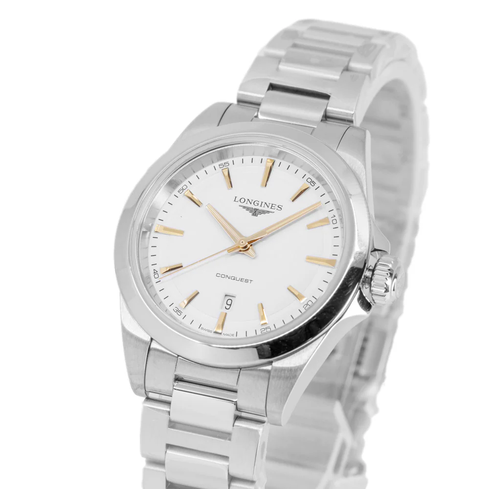 Longines L3.350.4.12.6 Conquest Quartz Woman's Watch - Image 4