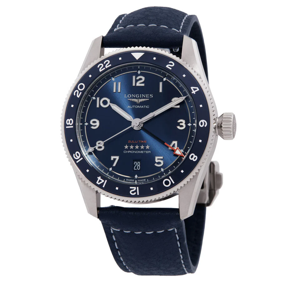 Longines L3.802.4.93.2 Spirit Zulu Time Automatic Zulu Time Men's Watch