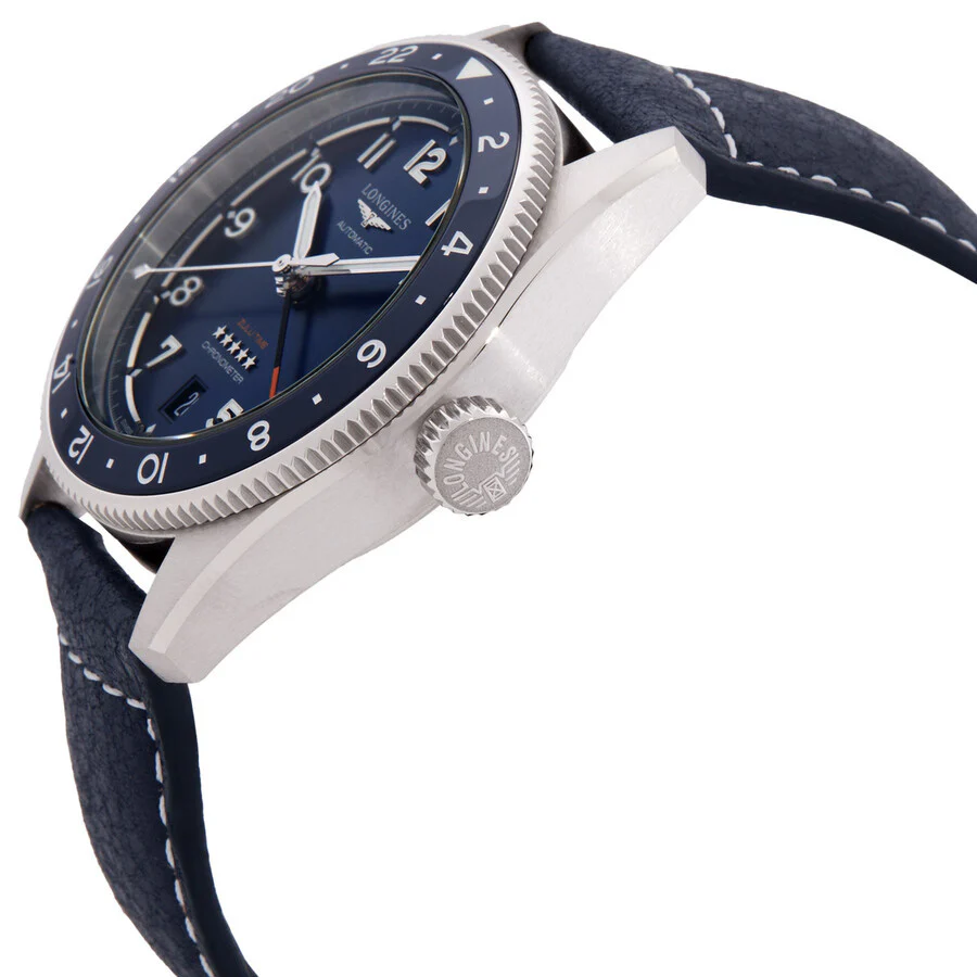 Longines L3.802.4.93.2 Spirit Zulu Time Automatic Zulu Time Men's Watch - Image 4