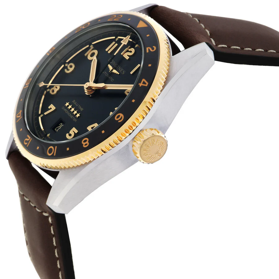 Longines L3.802.5.53.2 Spirit Zulu Time Automatic Zulu Time Men's Watch - Image 4