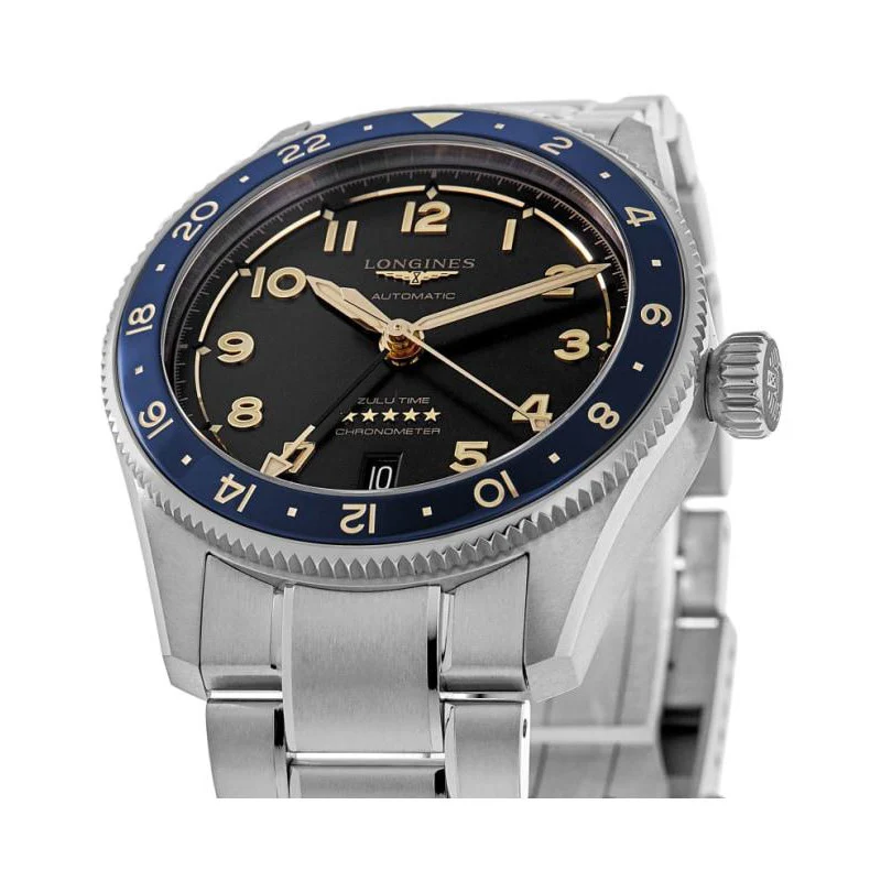 Longines L3.812.4.60.6 Spirit Zulu Time Automatic Zulu Time Men's Watch - Image 3