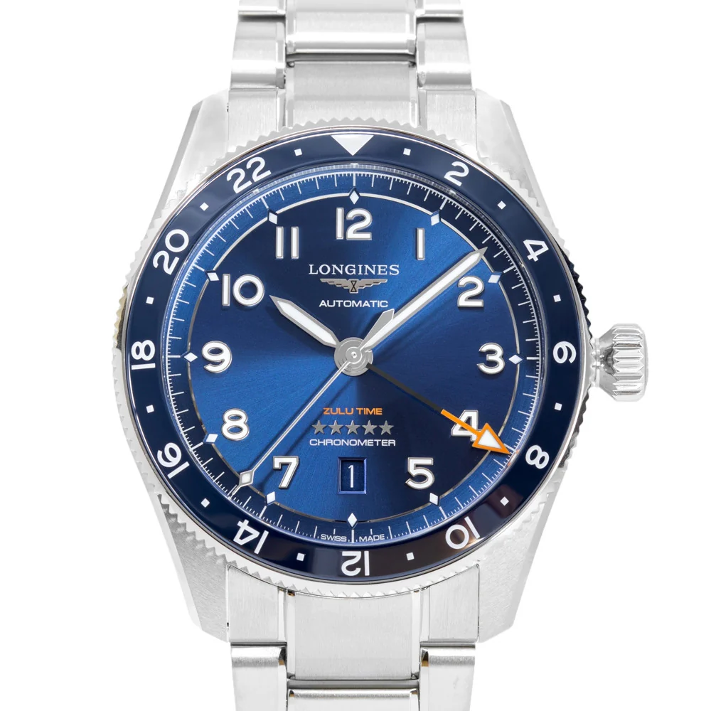 Longines L3.812.4.93.6 Spirit Zulu Time Automatic Zulu Time Men's Watch - Image 3